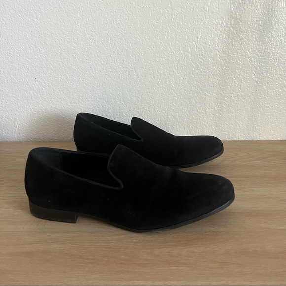 Alfani Men’s Black Padded Memory Foam Velvet Loafers Size 10 - Picture 3 of 8